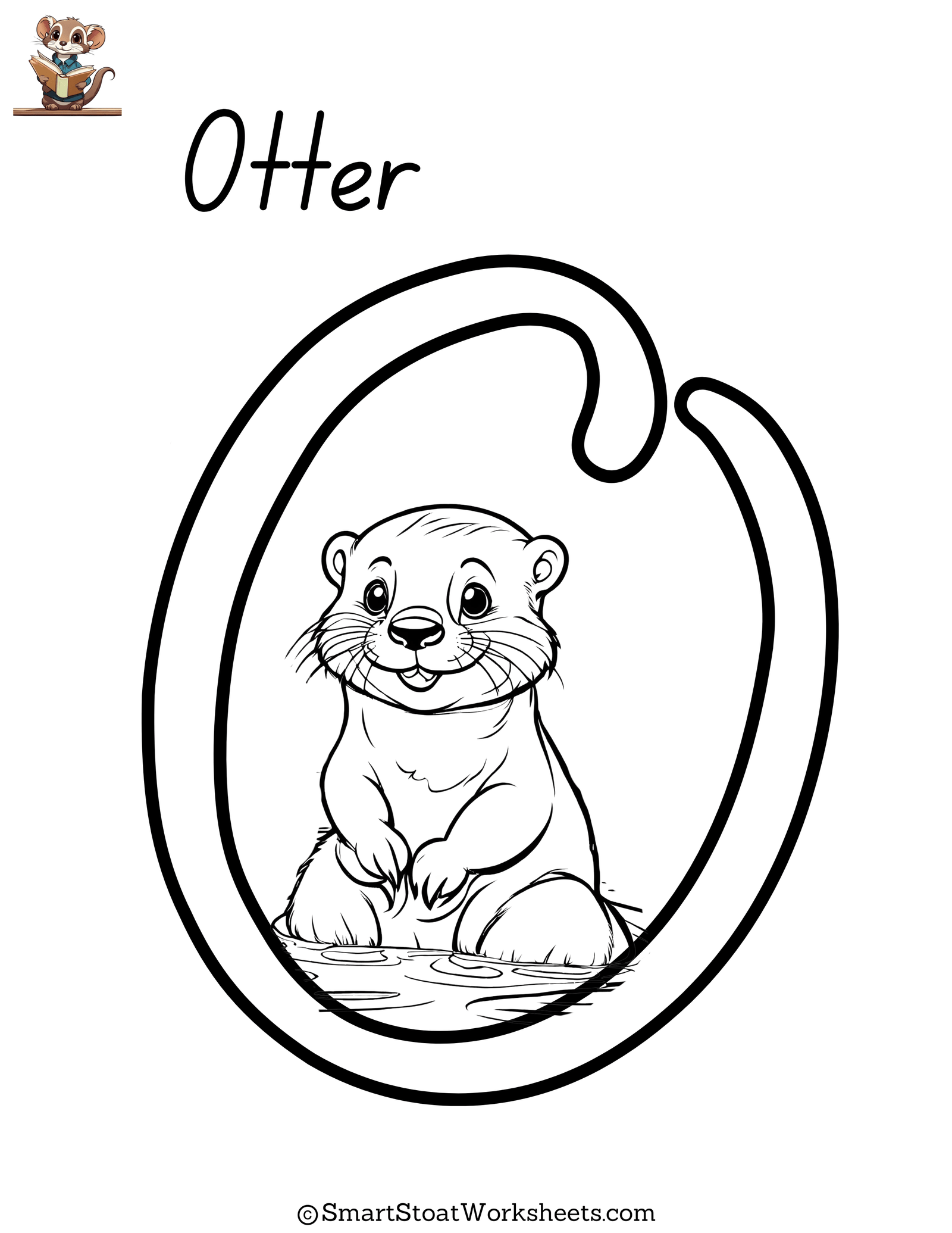 letter o coloring page