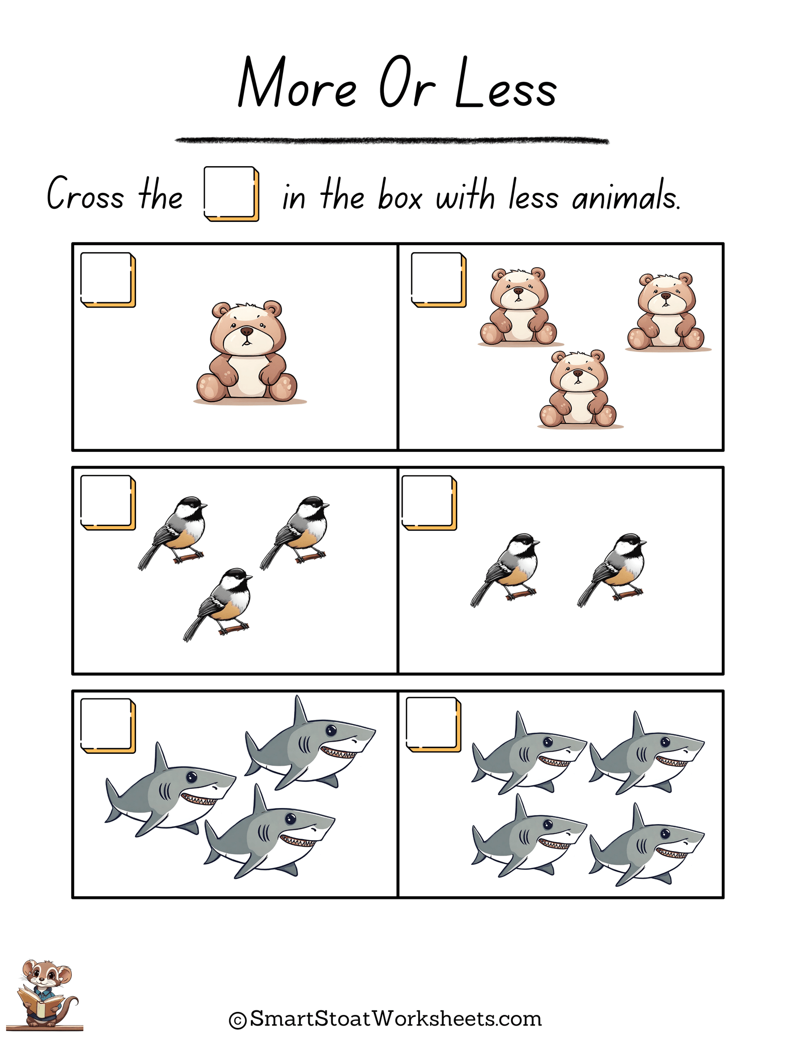 Cross-The-Box-Less-Animals-Worksheet