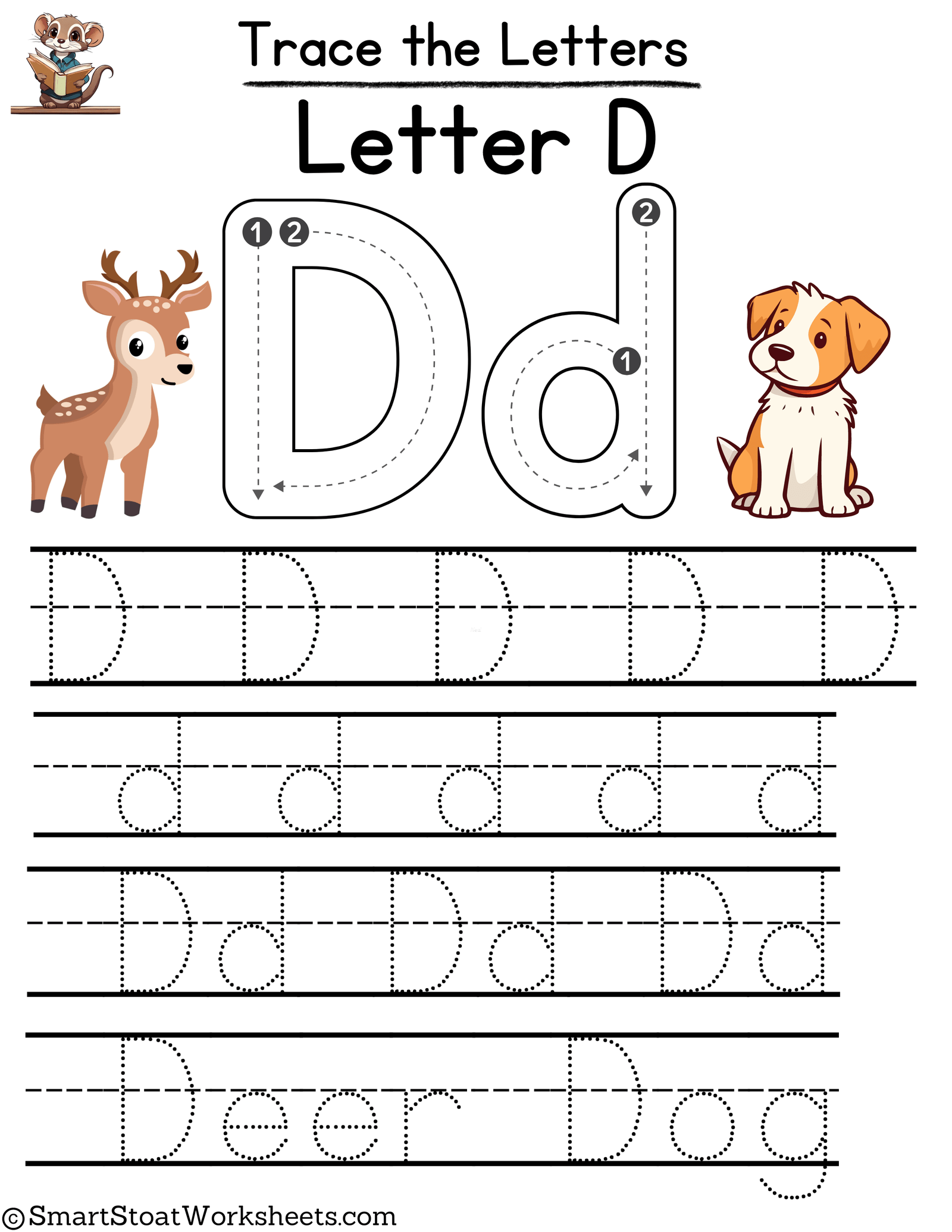 Letter D Worksheet