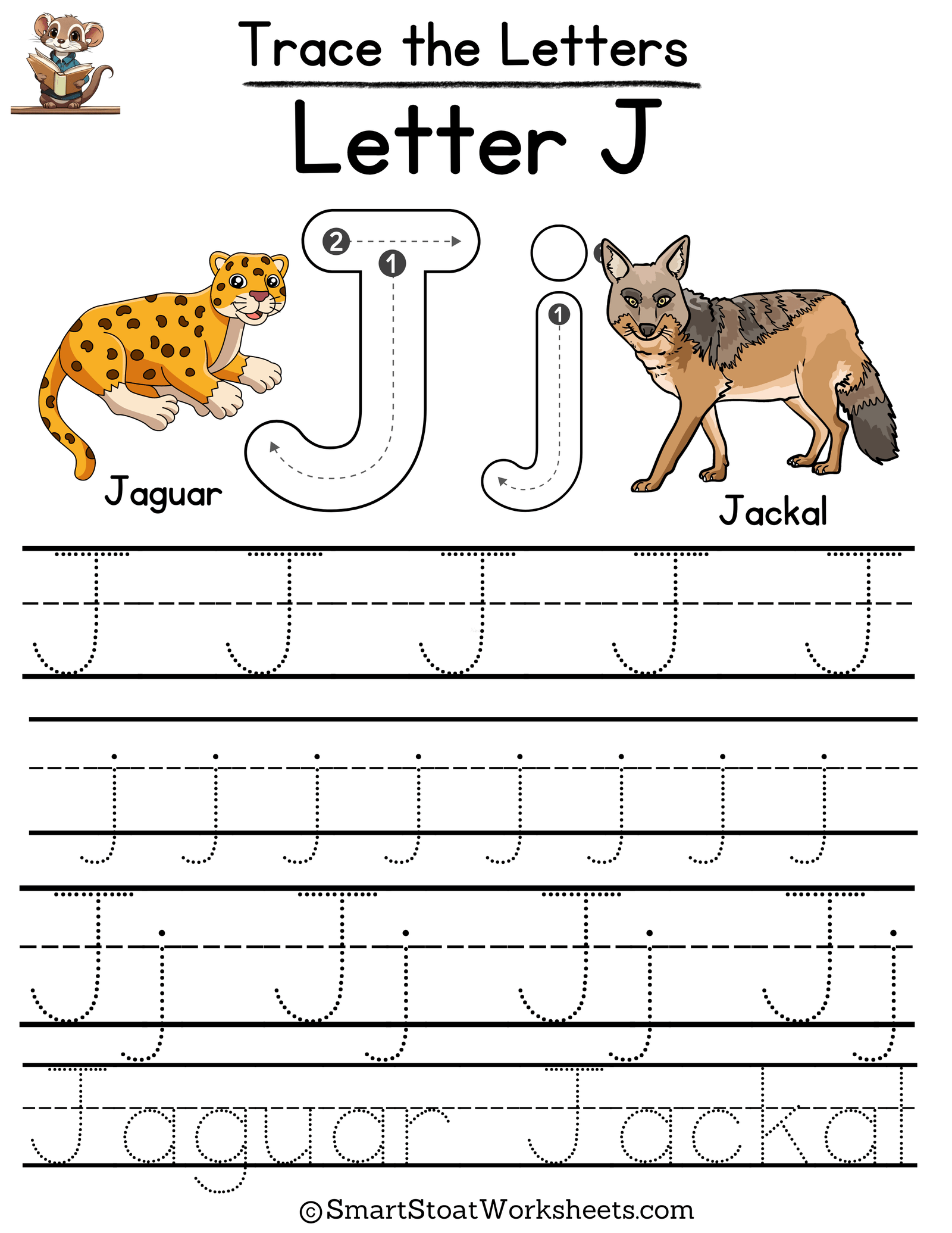 Letter J Worksheet For Kindergarten