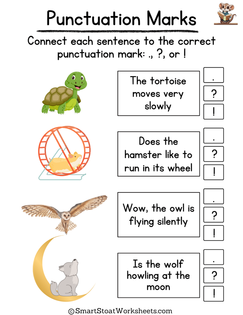 Punctuation Marks Worksheet