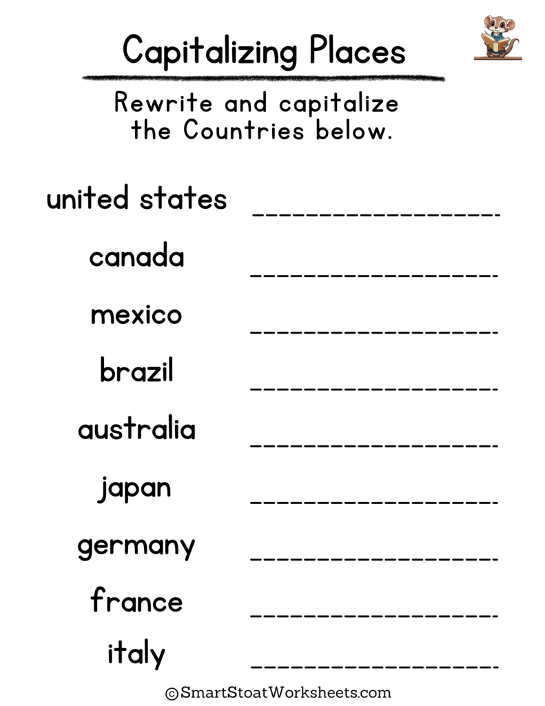 nouns worksheets