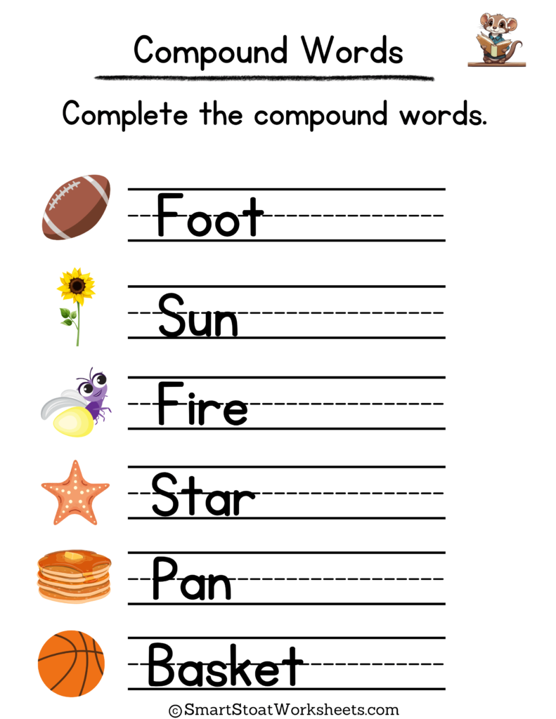 compound word worksheet