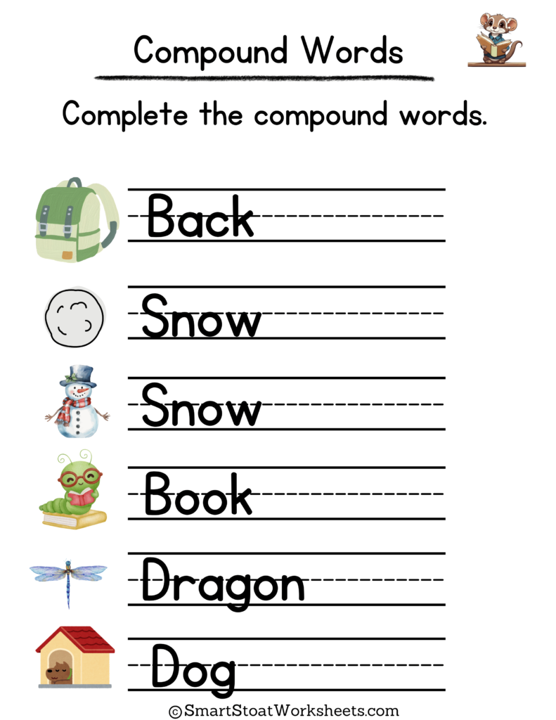 compound word worksheets