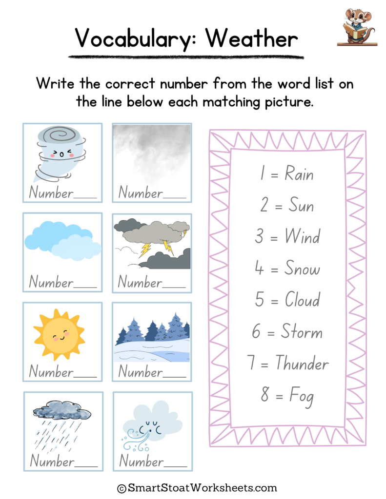 weather worksheet