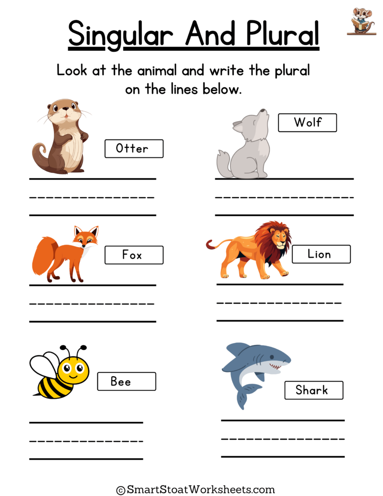 Download Singular And Plural Words Worksheet