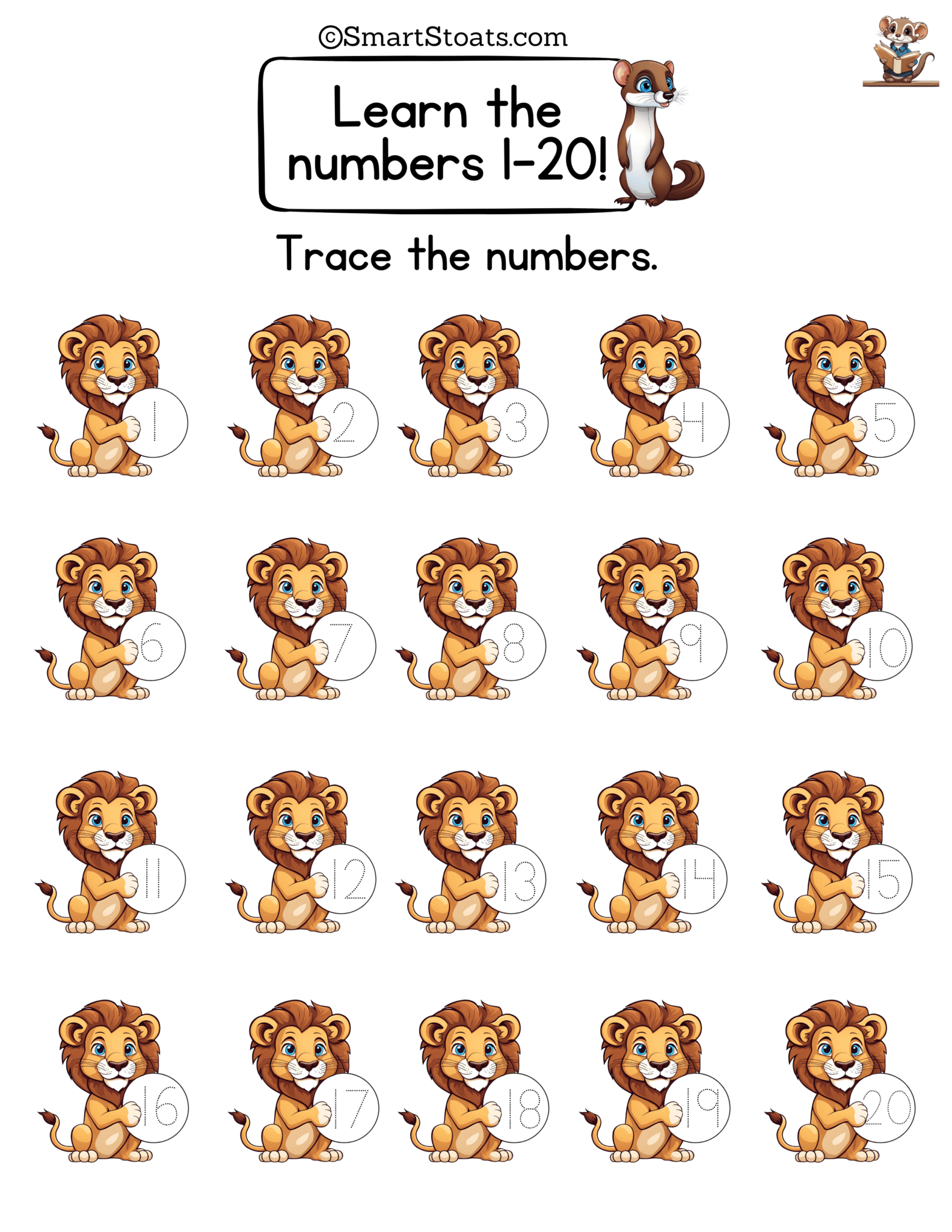 Missing Numbers 1-20 Worksheets | Free Printable | 1st Grade