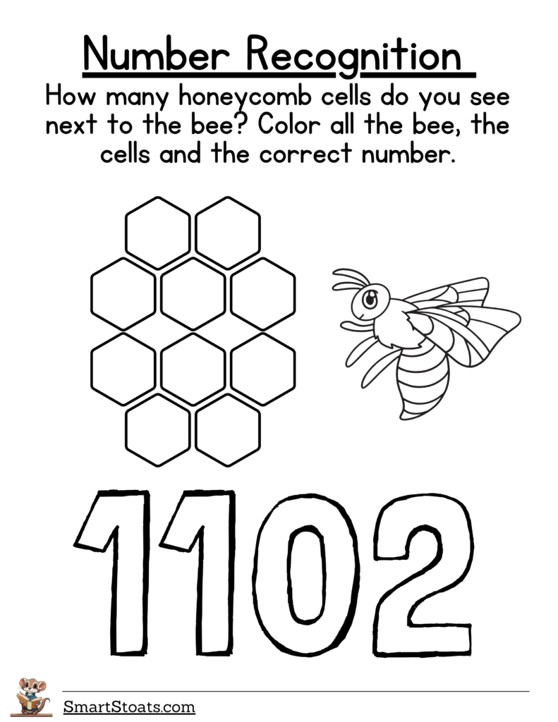 Download number recognition worksheet for 1 to 20 in PDF format. Click to access the printable resource.