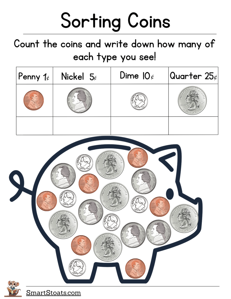 Money Worksheets for First Graders | Free PDF Download
